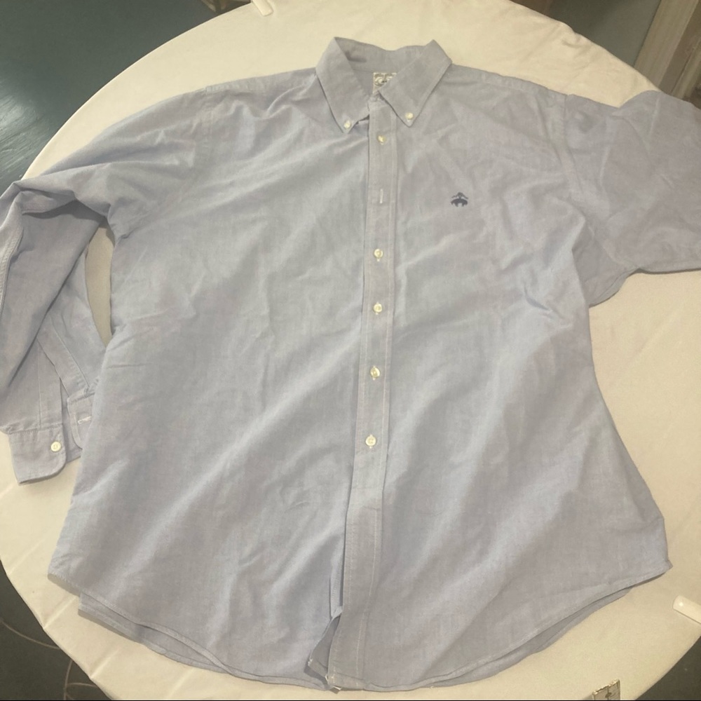 EUC EXTRA-ROOMY BROOKS BROTHERS LIGHT BLUE OCBD